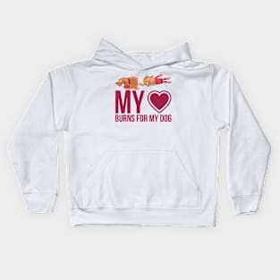 Love my Dog Quote Kids Hoodie